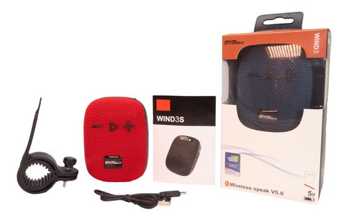 Parlante Bluetooth Wind 3 - Mymobile Color Rojo