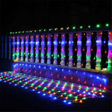 Luces Navideñas 320 Led Red Malla Rgb Multicolor Serie Corti