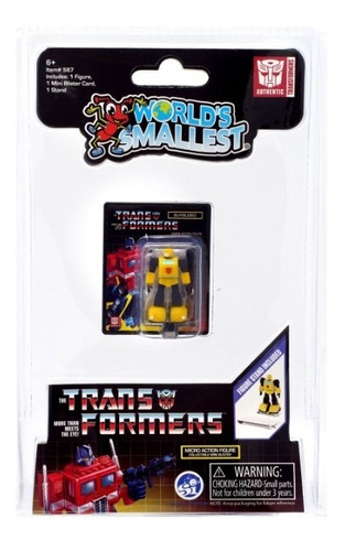 Mini Figura Bumblebee Transformers Worlds Smallest
