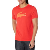 Playera Lacoste Original Casual Naranja Cocodrilo Roj 7 Dias