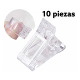 10 Pinza Clip Para Polygel Acrygel Molde De Uñas Dual System