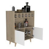 Mueble Bar Bora Rovere + Blanco