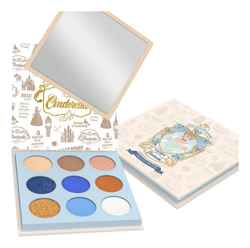 Paleta De Sombras 9 Tonos Colección Cenicienta Disney 100