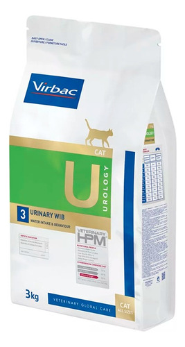 Alimento Hpm Virbac Cat Urology 3 (wib)  Bolsa Por 3 Kg