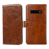 Funda Protectora Marrón Claro Para Samsung Galaxy S10+