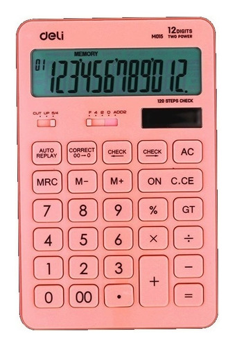 Calculadora  12 Dígitos Deli New Touch Varios Colores