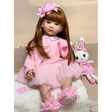 Angelbaby Doll 24 Pulgadas Adorable Reborn Toddler Girl Con 