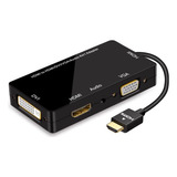 Connbull Adaptador Hdmi, Multipuerto Hdmi A Vga Dvi Hdmi Pan