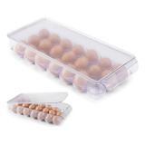 1 Piezas Organizador Huevos Refrigerador Con Tapa