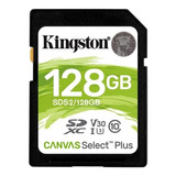 Memoria Sd 128gb Kingston Sdxc Clase 10 Canvas Select