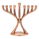 Menora/candelabro El Cobre De Dreidel