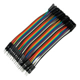 10pqts Paquete Cable Jumpers Dupont 10cm Macho-hembra 40 Pzs