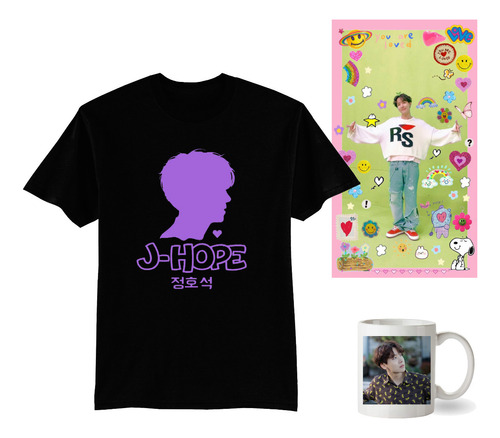 Paquete Bts Jhope Hoseok Hobi Playera Taza Poster