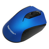 Mouse Mini Inalámbrico Negro Tecmaster Color Azul