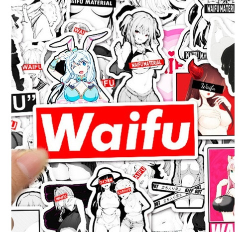 50 Pegatinas Calcomanías Stickers Calcas Adultos Anime Waifu