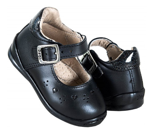  Zapato Bebé Dogi 3123 Piel Negro Plantilla Con Arco 11-12.5