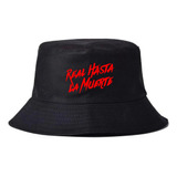 Bucket Hat Real Hasta La Muerte Gorro Pescador 2 En 1 Anuel