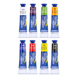 Kit 8 Tintas Acrílica P/ Tela Acrilex 20ml - Escolha Sua Cor