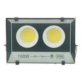 Foco Proyector Led 100 Watt Luz Fría Potente 220v Color De La Carcasa Negra