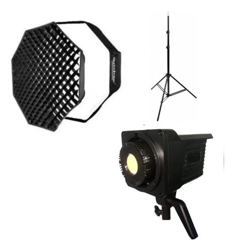 Luz De Led Vídeo Fotografia Iluminação Octabox 120cm + Tripe