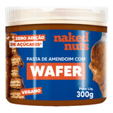 Pasta Naked Amendoim Sabor Wafer Chocolate 300g Sem Gluten