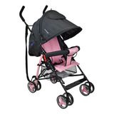 Coche Bebe Paseador Future Happy Baby Color Rosa Chasis Negro