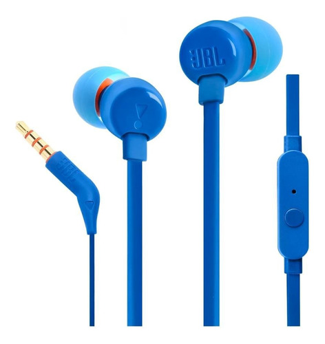 Jbl Auricular T110 Pure Bass Azul