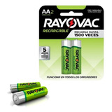 Pila Recargable Rayovac Aa X 2 1350mah