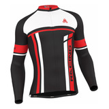 Conjunto De Ciclismo De Invierno Termico Rojo Del Equipo De