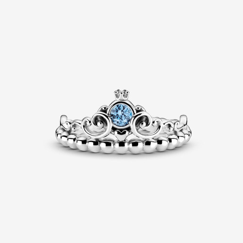 Anillo Pandora Corona Azul De Cenicienta + Kit De Regalo