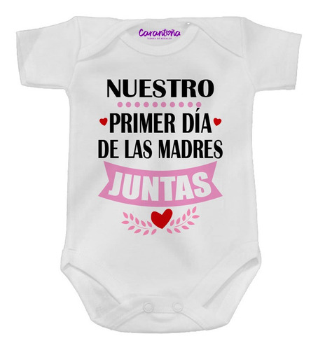 Pañalero Nuestro Primer Dia De Las Madres Juntas/juntos Body