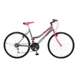 Bicicleta Benotto Montaña Alpina R26 21v Mujer Sunrace Acero Color Gris/rosa Tamaño Del Cuadro Único