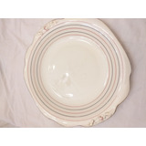 Art Deco Plato De Masas De Loza Inglesa Sellado