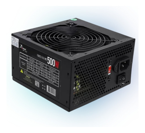 Fonte 500w Real Para Pc Gamer Computador Bivolt 20/24pinos