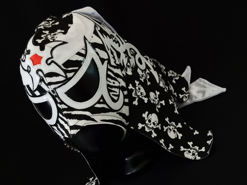 Mascara Luchador Semi Profesional Skulls Lucha Libre Black