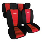 Fundas Asiento Deportivas Negro/rojo Universales Ds