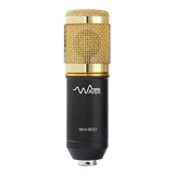 Microfone Waver Bm-800 Condensador Unidirecional Cor Preto/dourado