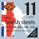 Cuerdas De Guitarra Eléctrica De Acero Británico Bs11 (11-48