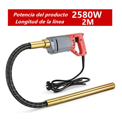 2580w Vibrador Eléctrico Para Concreto 2m Chicote | Envío gratis