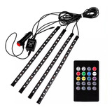 4 Tiras Led Rgb Audioritmicas De 31cm Para Autos Motos Jeeps