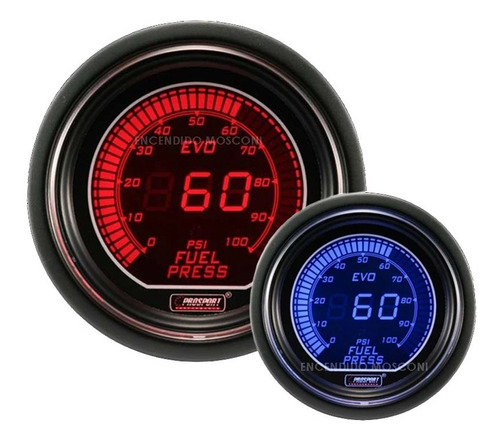 Reloj Prosport Evo Presión Combustible Digital Rojo Azul