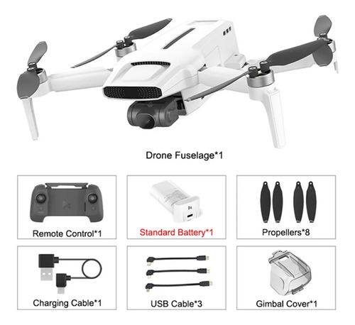 Fimi X8 Mini V2 Plus 4k 9 Km Cor Branco