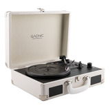 Tornamesa Portable Gadnic Bocinas Bt Tocadiscos Retro Vinilo