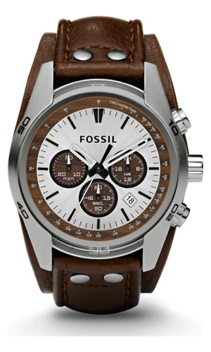 Reloj Fossil Ch2565 Hombre Sobrepuesto Original Pulso Cuero