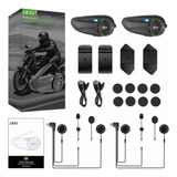 2pcs Intercomunicador Ejeas Q8 Para Casco Moto Música + Voz