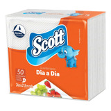 Guardanapo De Papel Scott Folha Simples Peq 24cm Pct 50 Unid