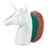 Brocha De Maquillaje De Unicornio Blanco Para Mujeres, Niñas