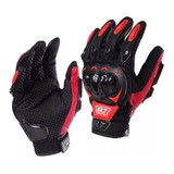 Guantes Para Motociclista Rojo R7-1racing Touch/limpiador P