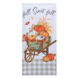 Toalla De Cocina Estampada Diseño Hello Autumn Wheelbarrow