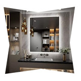 Espelho Quadrado Decorativo Lapidado 60x60 Com Led Luxo